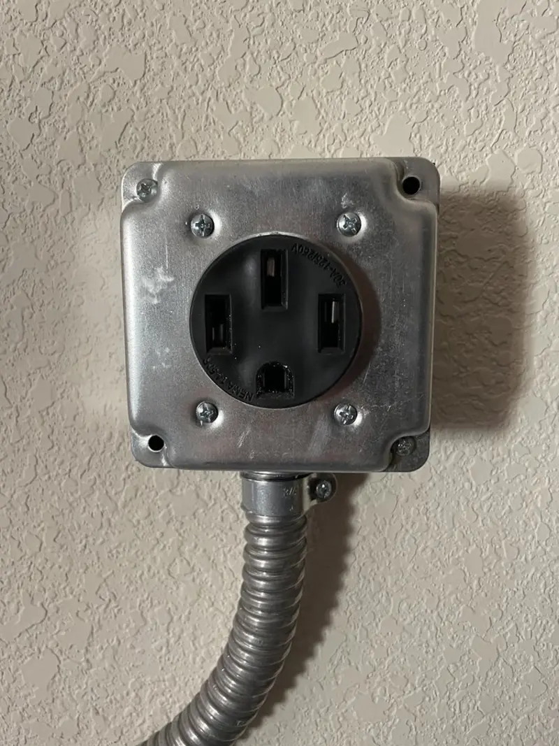 NEMA 14-50 outlet installed for Electrical Panel Upgrade in Slidell