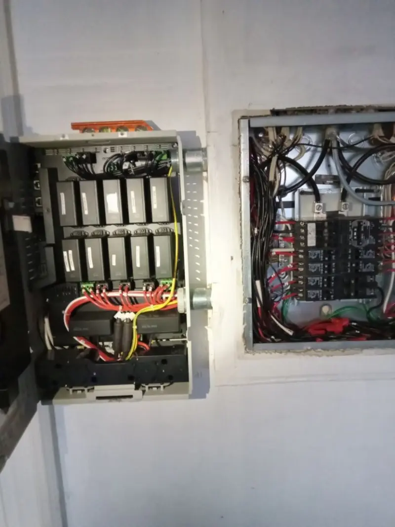 Electrical panel upgrade completed for Security Camera Wiring in Slidell